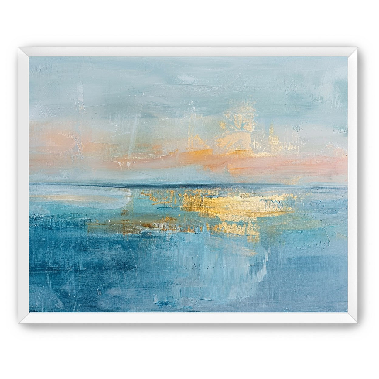 Gold light on quiet water