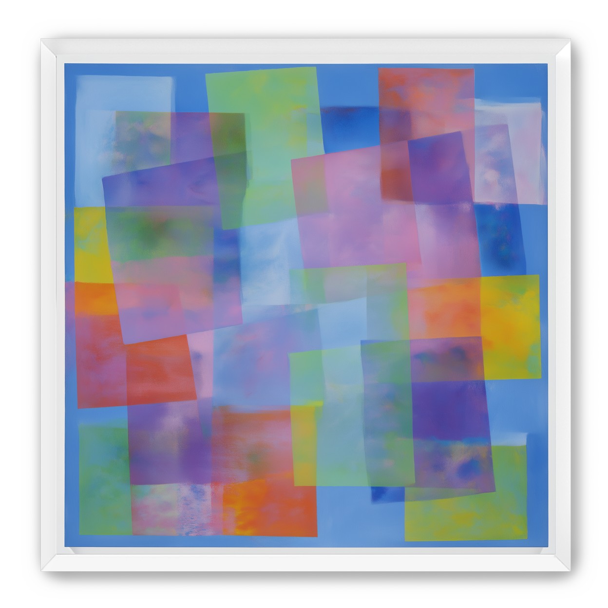 Blue field under shifting pastels