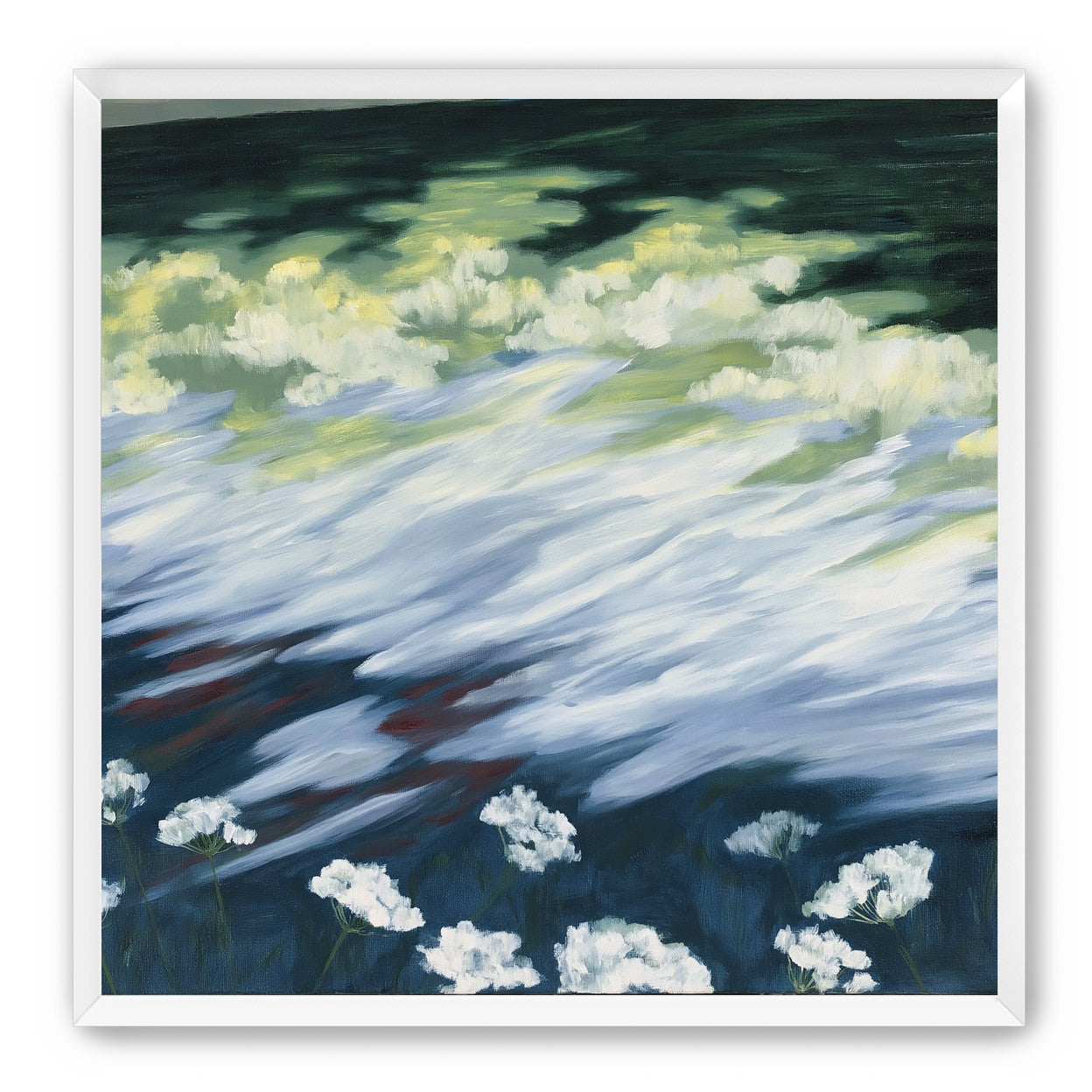 Wind skimming the wildflowers