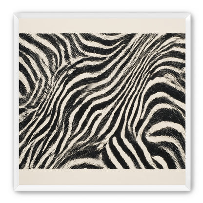 Zebra stripes across the frame