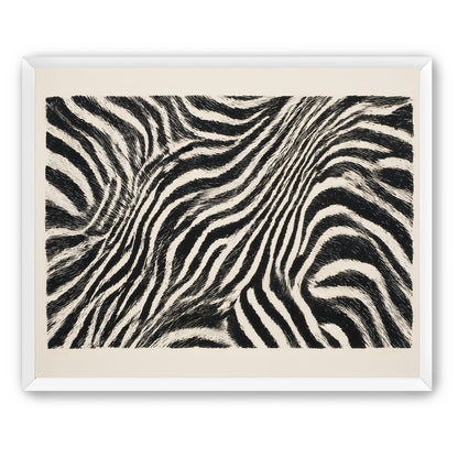 Zebra stripes across the frame