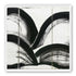 Black arcs across white panels