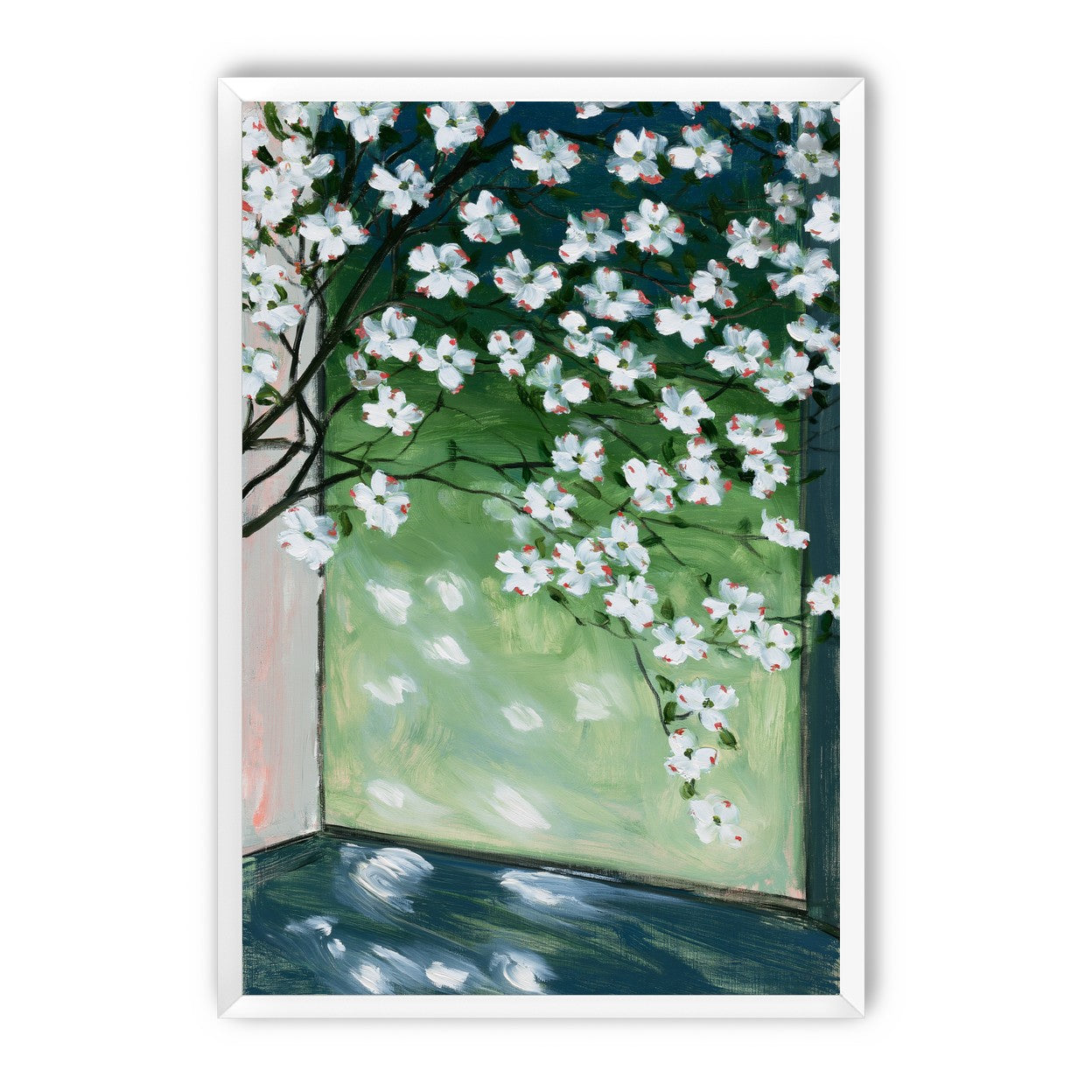 Blossoms at the windowpane