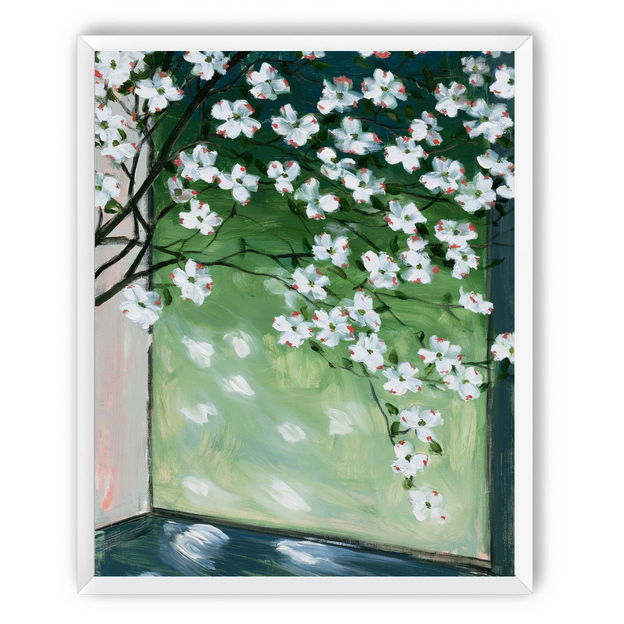 Blossoms at the windowpane
