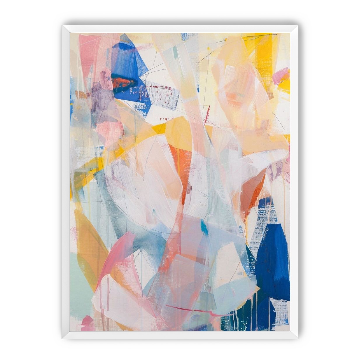 Translucent layers on canvas