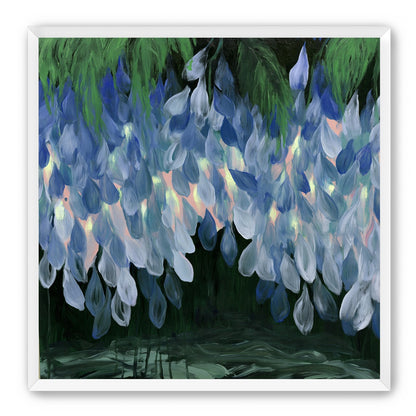 Wisteria over still water