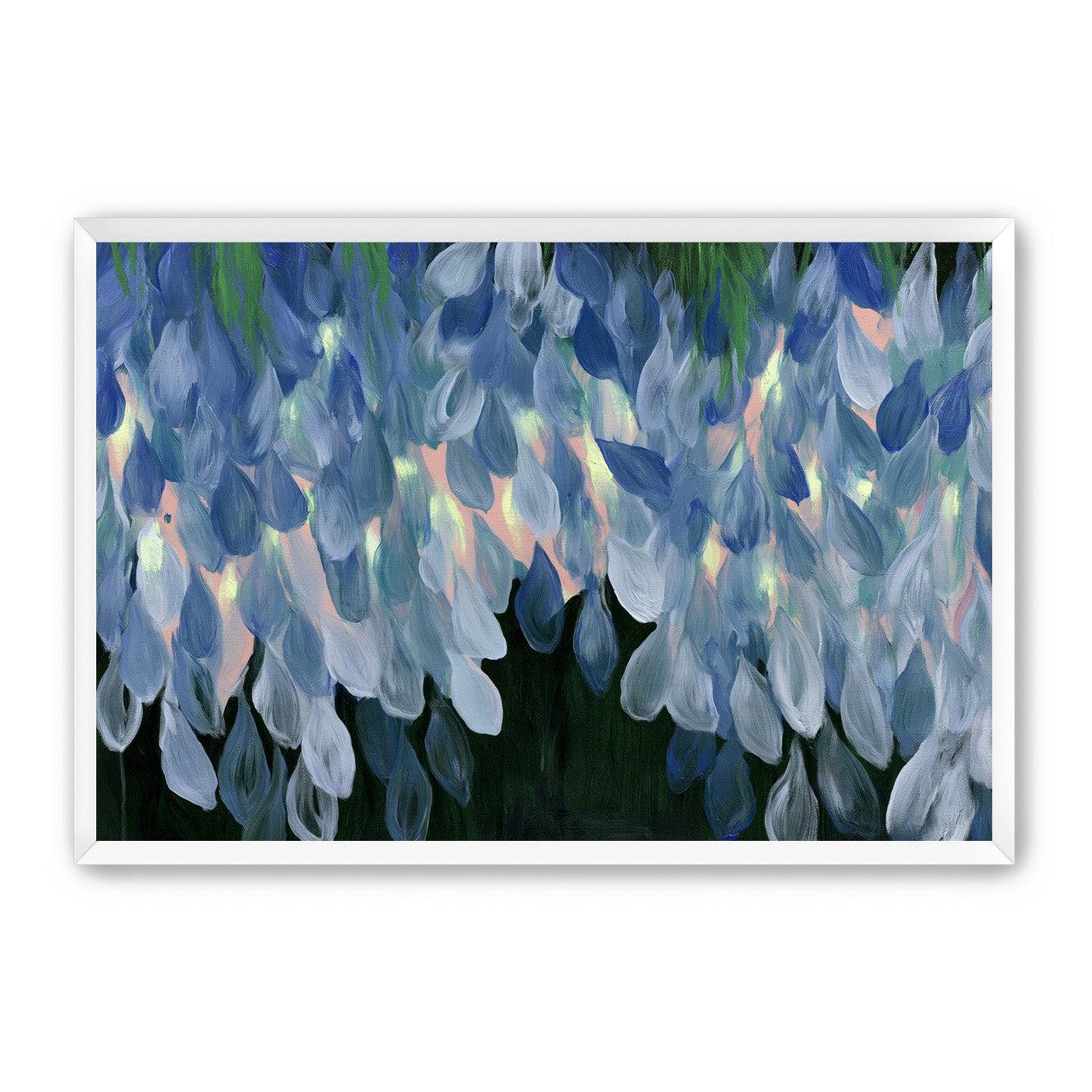 Wisteria over still water