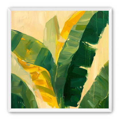 Yellow breaks through green leaves