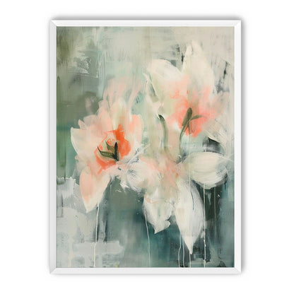 Pale blooms in quiet paint
