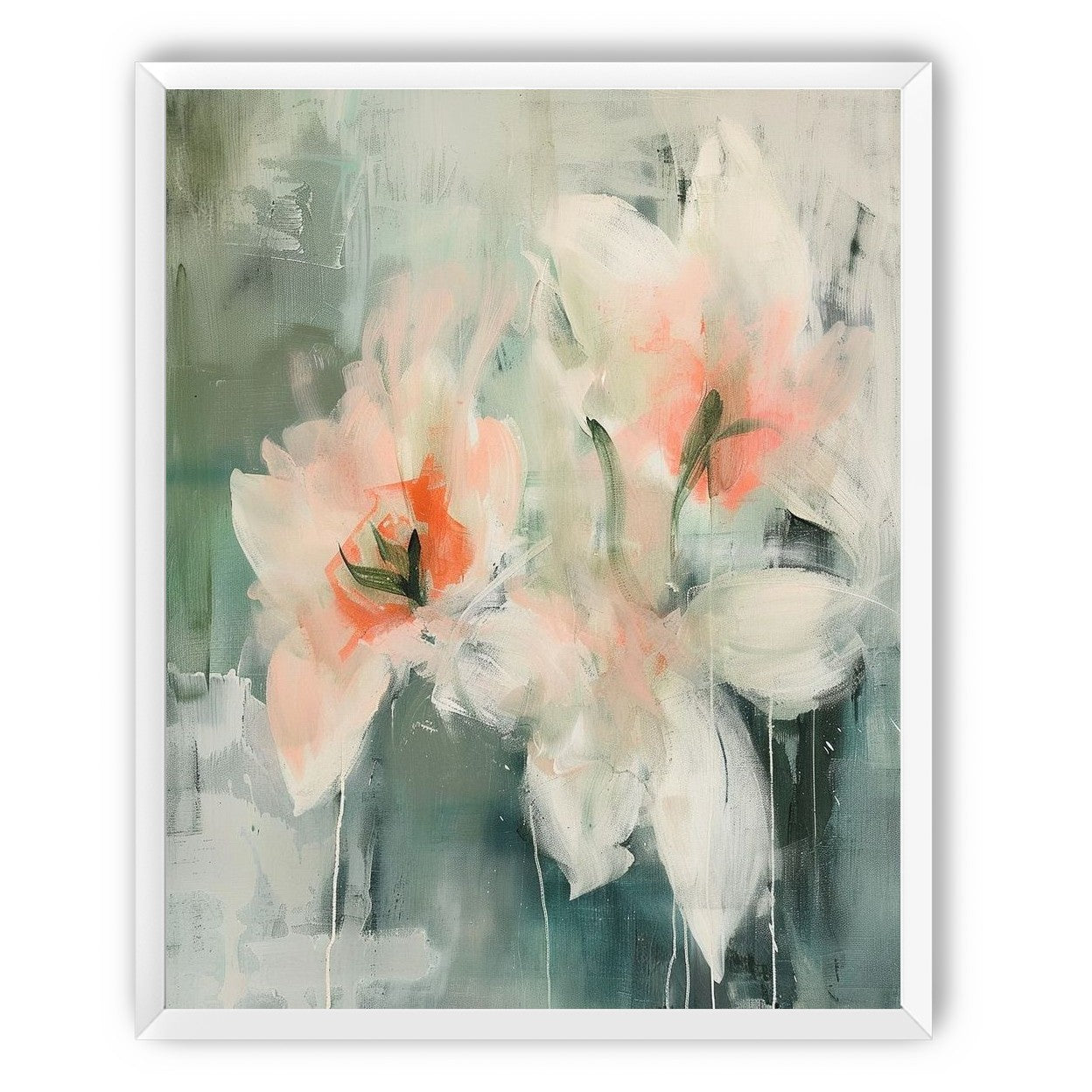 Pale blooms in quiet paint