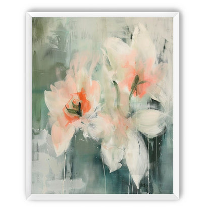 Pale blooms in quiet paint