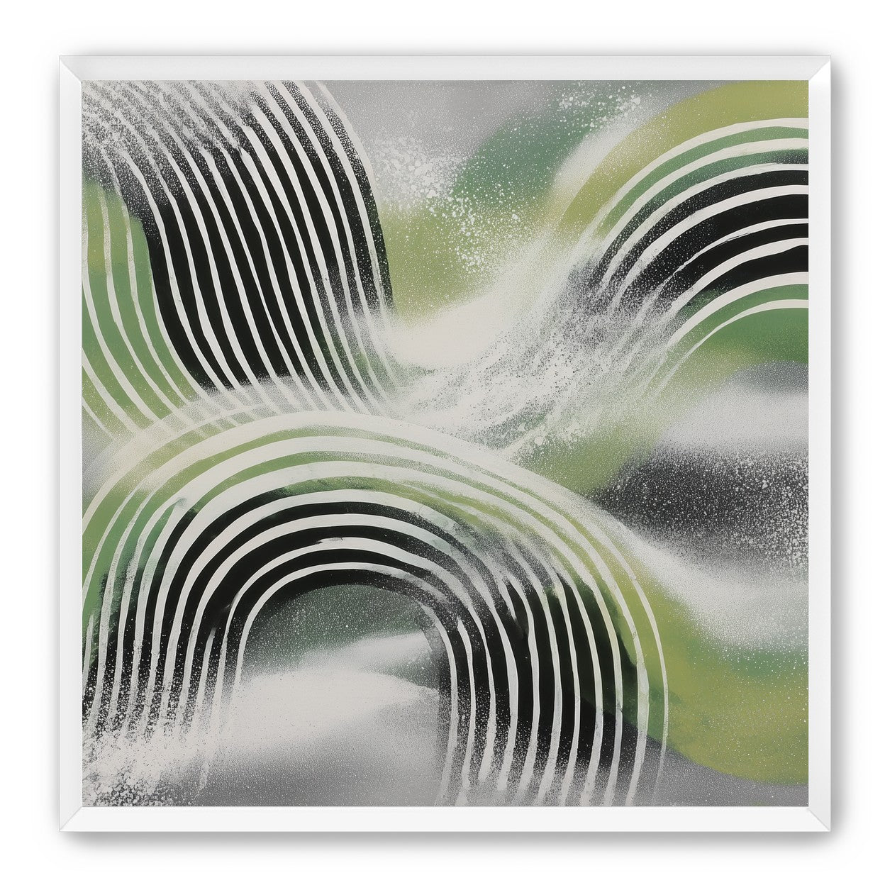 Stripes within the green haze