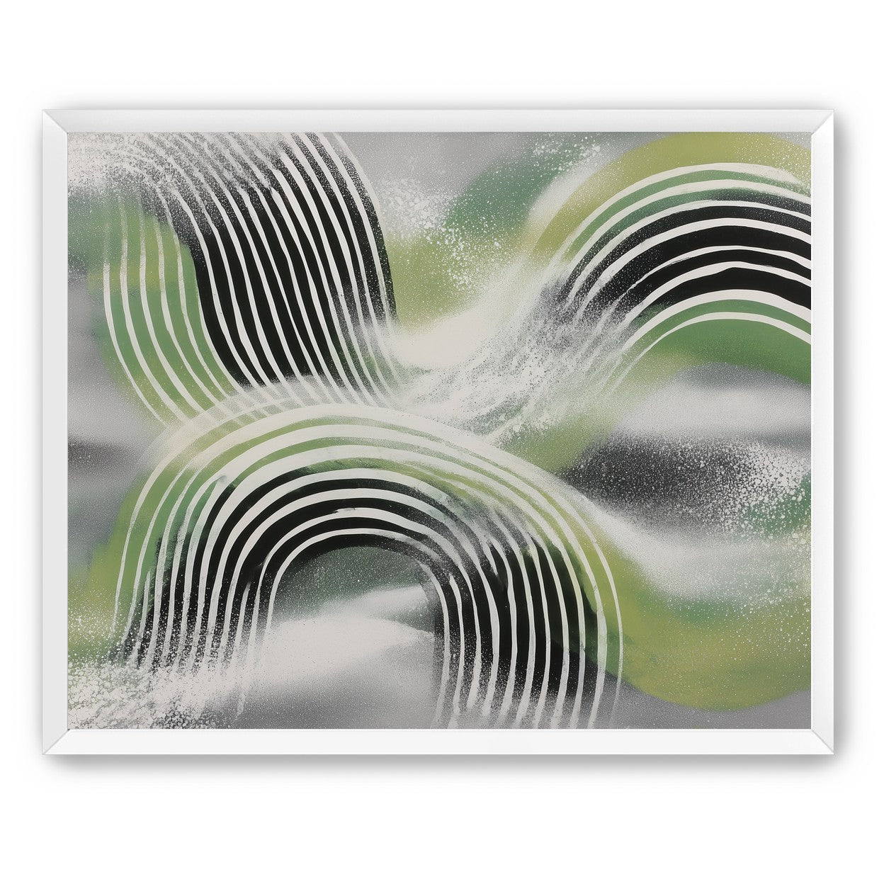 Stripes within the green haze
