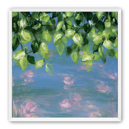 Petals under the leaves
