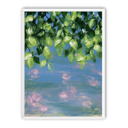 Petals under the leaves