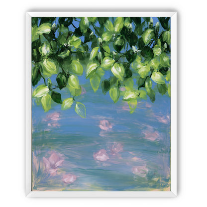 Petals under the leaves
