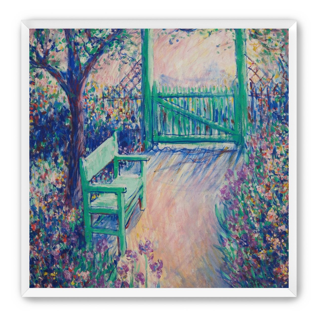 Green chair within the porch