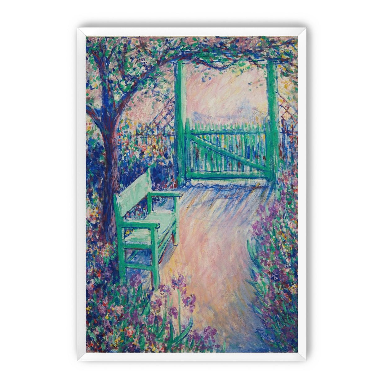 Green chair within the porch