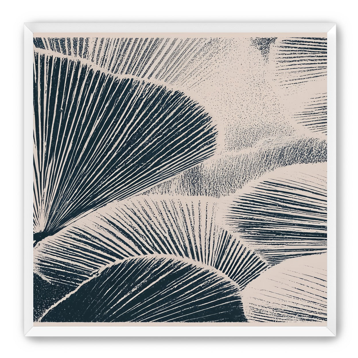Ink shadows on palm fronds