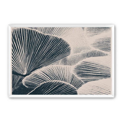 Ink shadows on palm fronds