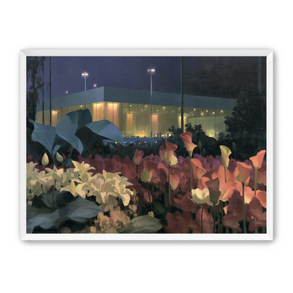 Calla lilies by the glass hall