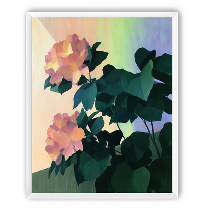 Roses against a pastel sky