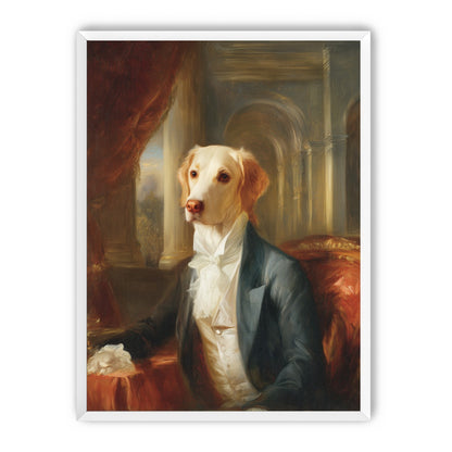 A dog in formal wear