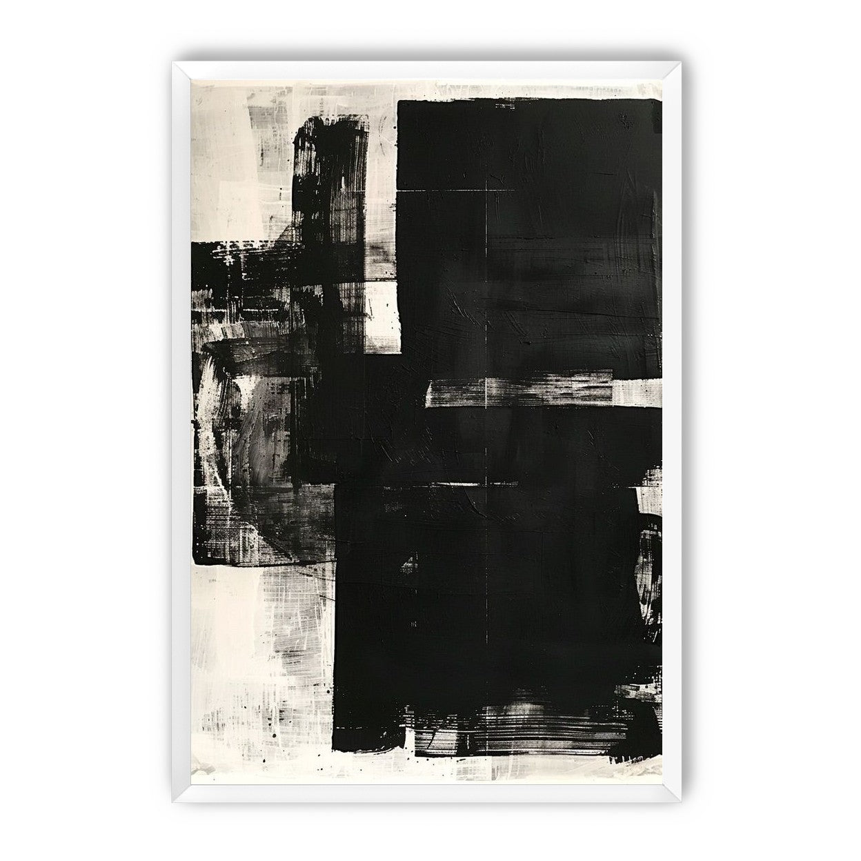 Black weight on pale ground
