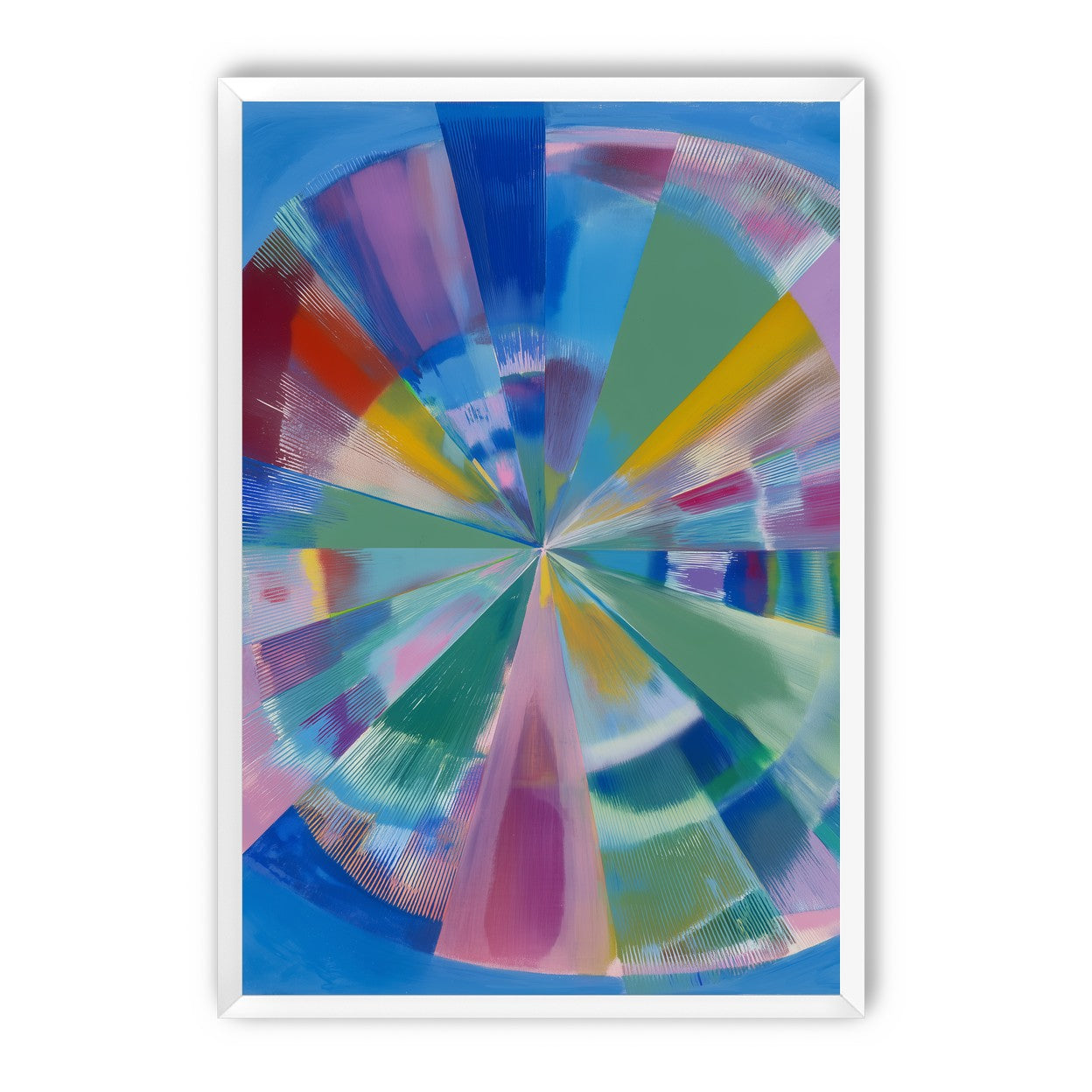 Scraped color at the center