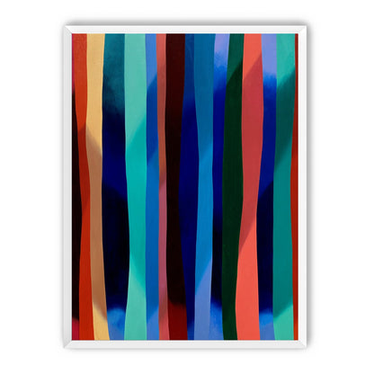 Blue shadow under bright stripes