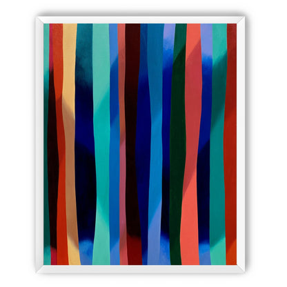 Blue shadow under bright stripes