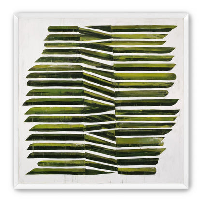 Olive bands with a crease