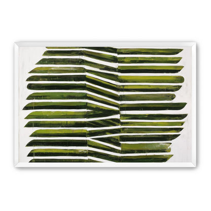 Olive bands with a crease