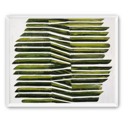 Olive bands with a crease