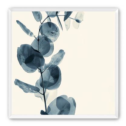 Blue leaves in quiet air