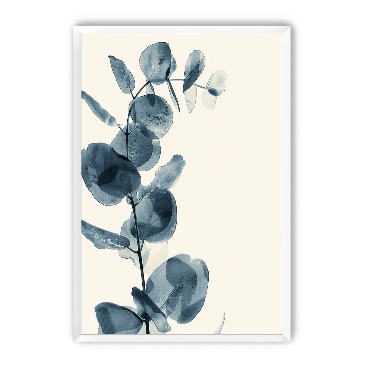 Blue leaves in quiet air