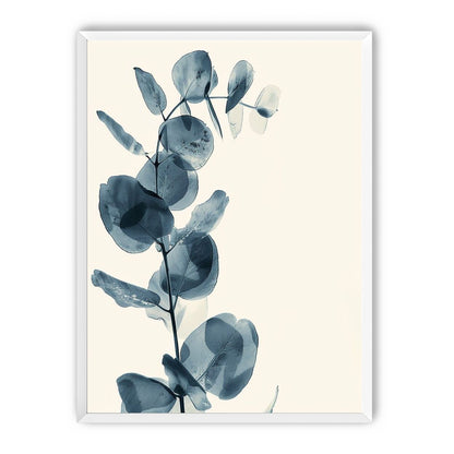 Blue leaves in quiet air