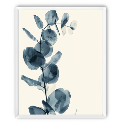 Blue leaves in quiet air
