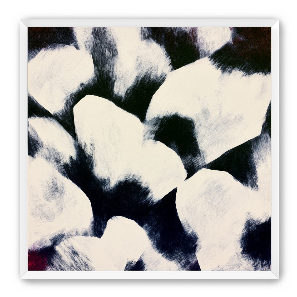 White blocks among dark ground