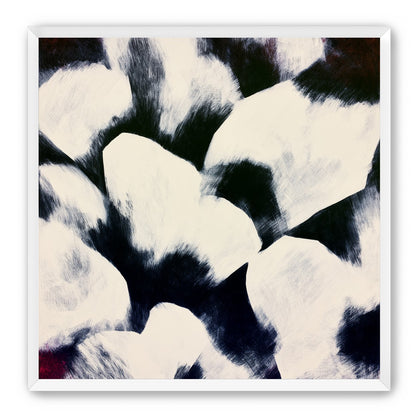 White blocks among dark ground