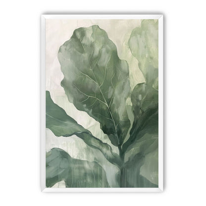Sage leaves in pale light