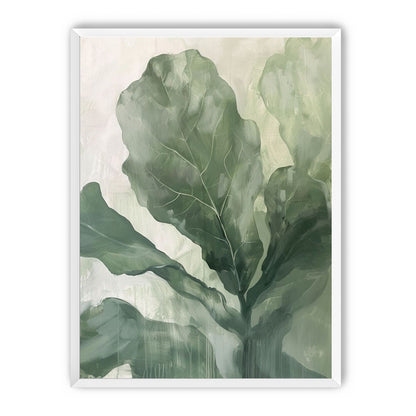 Sage leaves in pale light