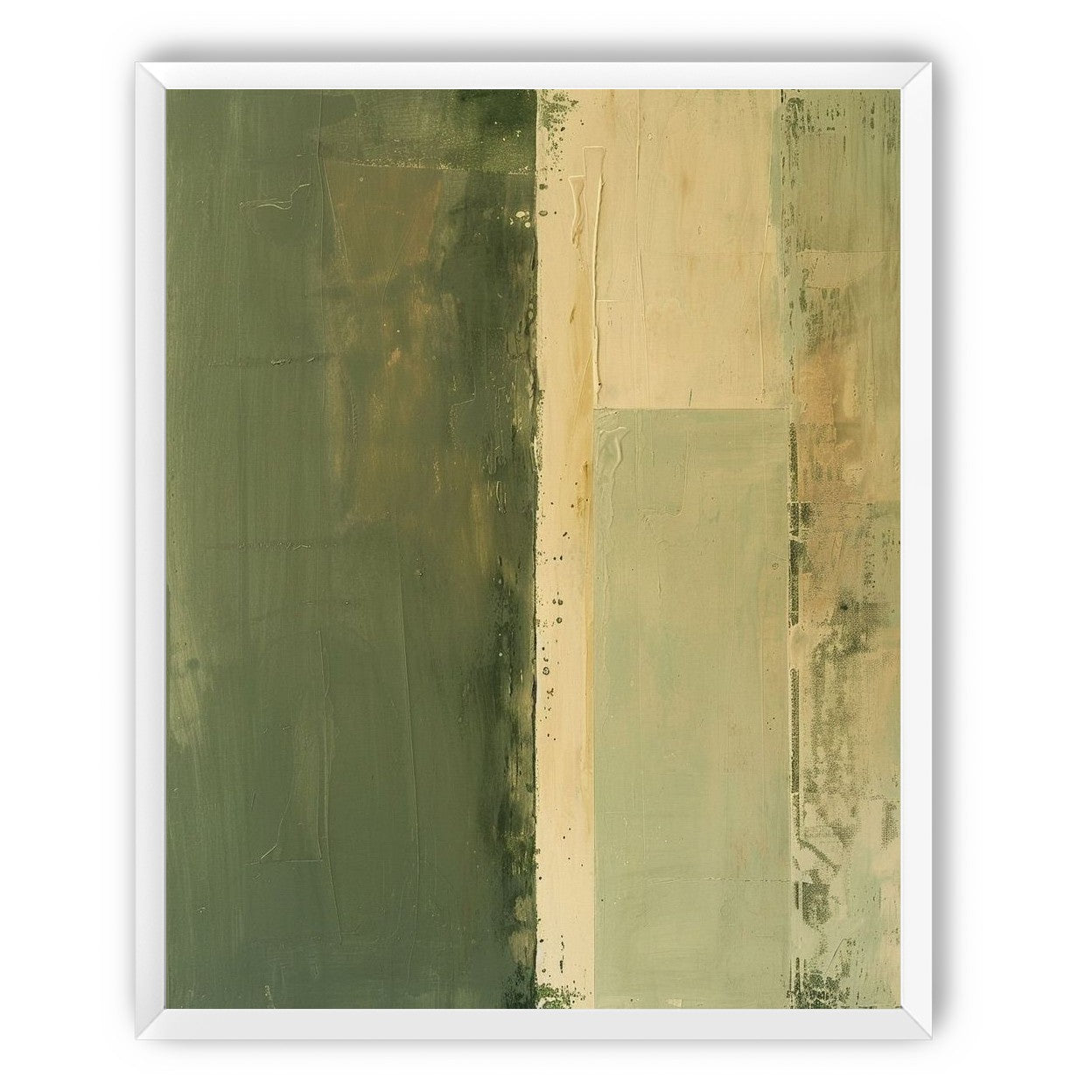Pale seam in olive field