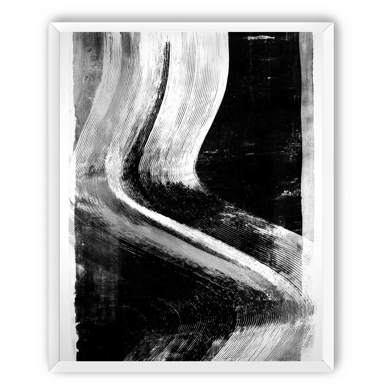 White sweep through black