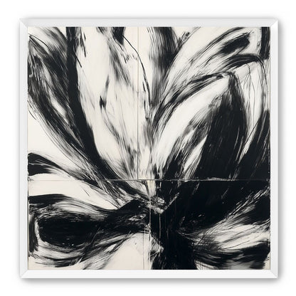 Black surges through white