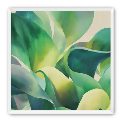 Green leaves in soft light