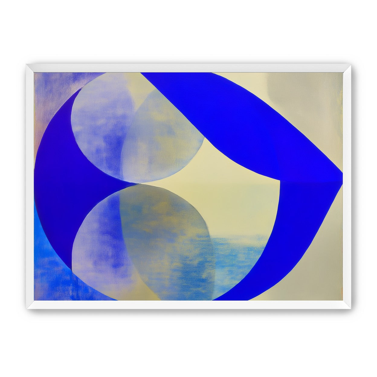 Cobalt loop on beige