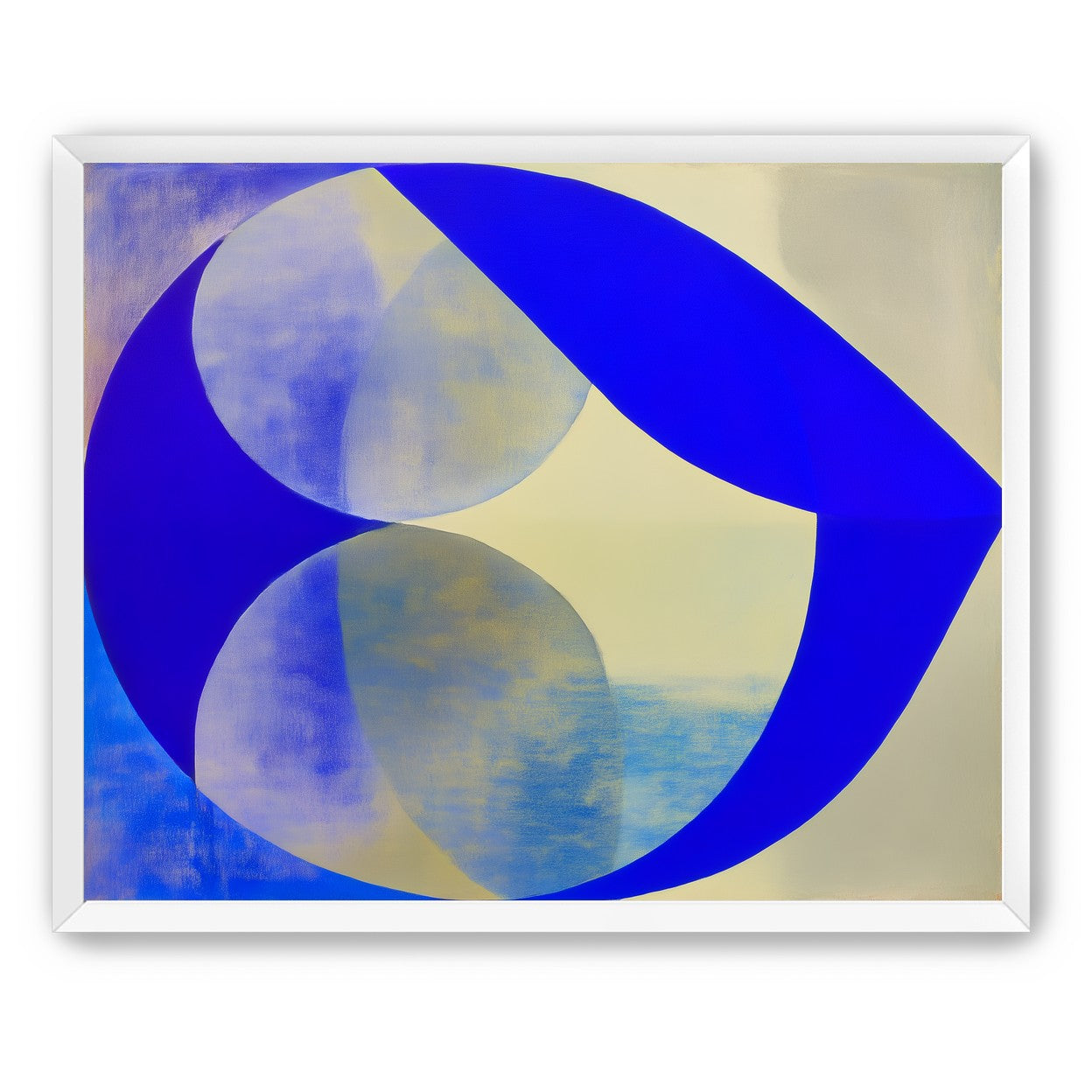 Cobalt loop on beige
