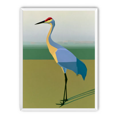 Still crane in flat light