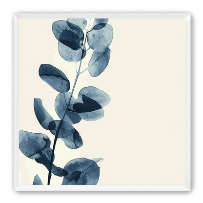 Blue leaves on pale air